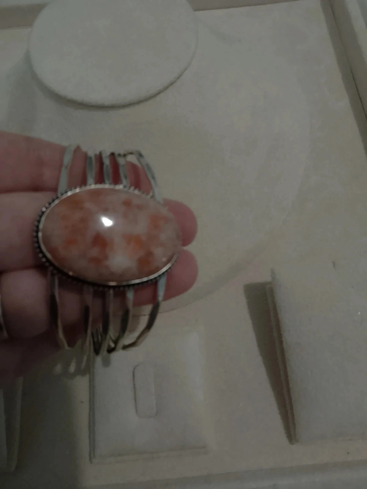 Bracelet pierre de lune orangée – photo 5